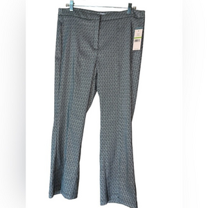 Nanette Nanette Lepore Printed Pants Gold Black Front Slits Party Sz 14 NWT‎